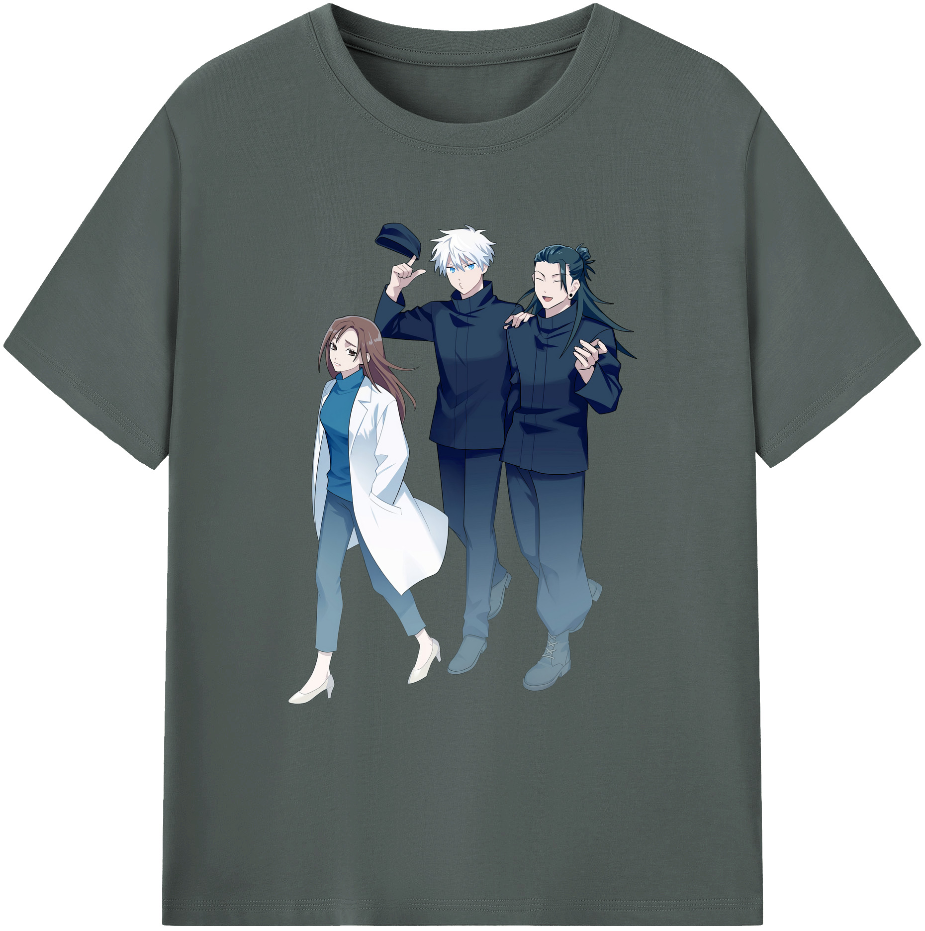 （画像用） 呪術廻戦 Jujutsu Kaisen 綿100％ メンズ半袖Tシャツ｜肌触りやわらか＆通気性